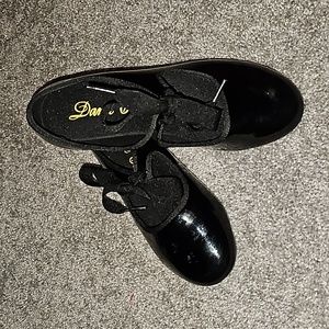 Dance Class Black Tap Shoes #VV